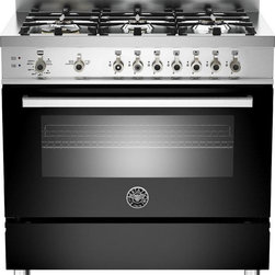 Bertazzoni PRO366GASNE Black 36" Pro-Style Gas Range - Gas Ranges And Electric Ranges