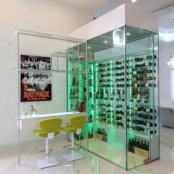 Glass-Enclosed Refrigerated Wine Room - Palm Beach Gardens, FL