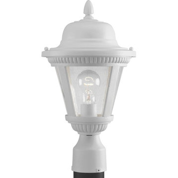 1-Light Post Lantern, White