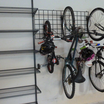 Total Organizing Solutions - Garage bike rack and shelving