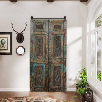 Vintage Carved Doors, Wall Decor Creates an Artistic Vibe