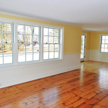 Huge sunny windows in this open concept space