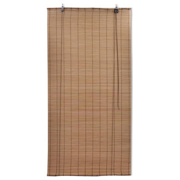 Brown Bamboo Roller Blinds 47.2"x86.6"