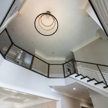 Project #72 | Modern Staircase with Horizontal Steel Rod Railing