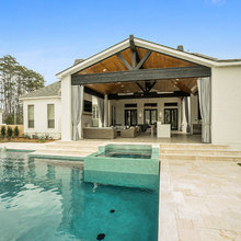 A new pool and patio