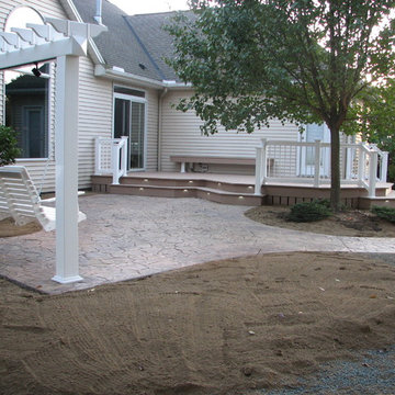 Colored Stamped Concrete Patio's