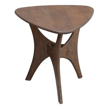 INK+IVY Blaze Mid-Century Triangle Wood Side Table