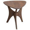 INK+IVY Blaze Mid-Century Triangle Wood Side Table End Table, Brown