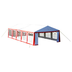 vidaXL Party Tent Top and Side Panels VidaXL Party Tent, 8x4 m, Blue