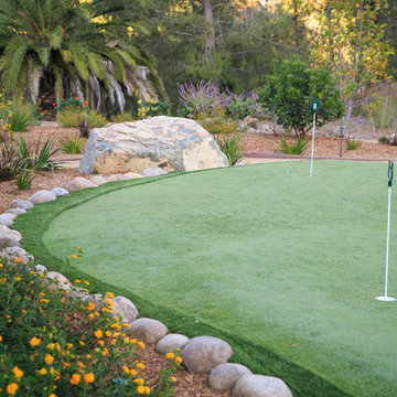 Backyard putting green