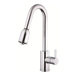 Danze Amalfi Single Handle Pull-Down Kitchen Faucet D454530 - Kitchen Faucets