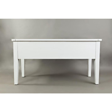 Artisan's Craft 5-Drawer Desk - Weathered White