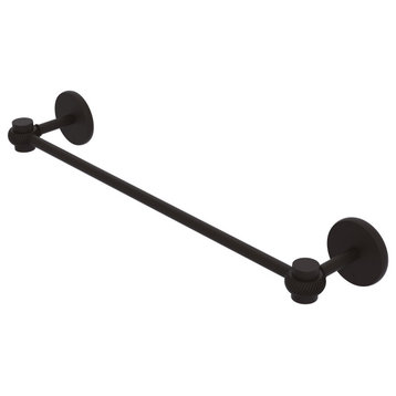 Satellite Orbit One 24" Towel Bar With Twist Accents, Oil Rubbed Bronze