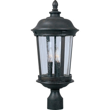 Maxim 40091CDBZ 3-Light Outdoor Pole/Post Lantern Dover VX Bronze