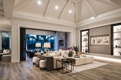 Trendy living room photo in Other