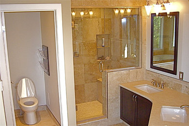 Design ideas for a classic bathroom in Edmonton.