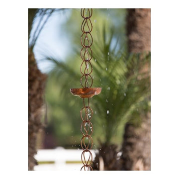 Large Cup Copper Rain Chains