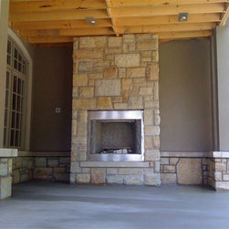 outdoor Stone Fireplace - Outdoor Fireplaces