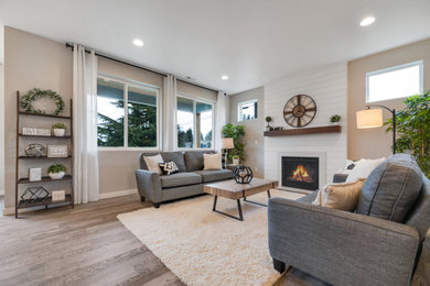 Family room photo in Seattle