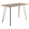 Lumisource Sedona Counter Table, Brown Wood