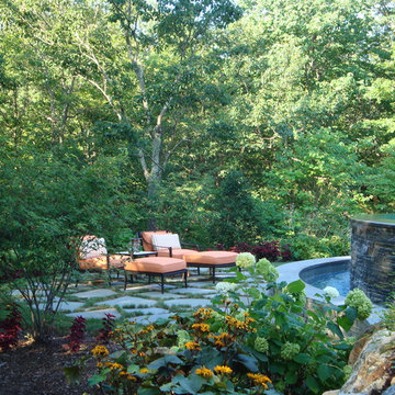 Irregular Bluestone Patio & Water Feature