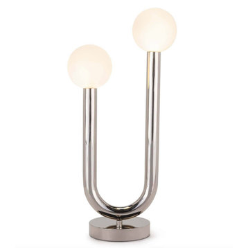 Happy Table Lamp, Nickel