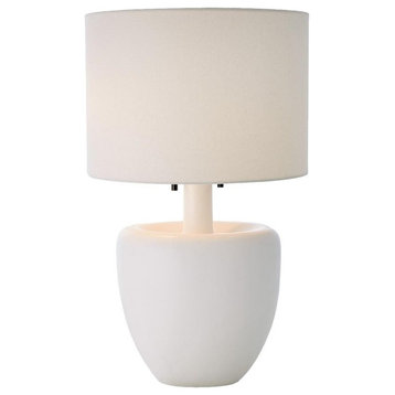Luxe Matte White Ceramic Table Lamp 29 in Pull Chain 2 Light Classic Elegant