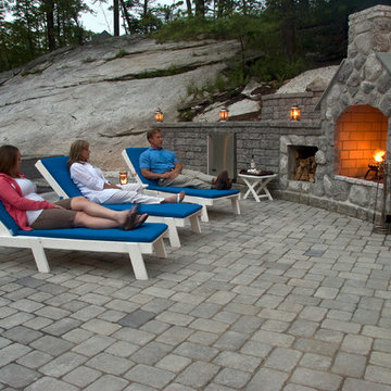 South Glastonbury Outdoor Fireplace