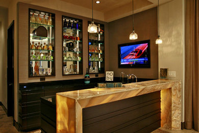 Inspiration for a contemporary family room remodel in Tampa