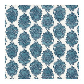 Tab Top Curtain Panels Pair Zira Seaside Medallion Blue Cotton