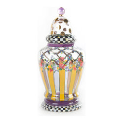 Garland Apothecary Jar - Medium | MacKenzie-Childs - Bathroom Canisters