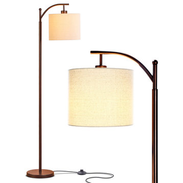 Brightech Montage - Bedroom & Living Room Floor Lamp - Reading Standing Light, O