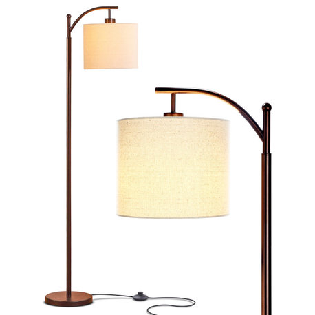 Brightech Montage - Bedroom & Living Room Floor Lamp - Reading Standing Light, O