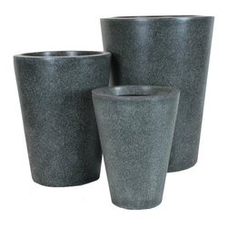 AuthenTEAK Lightweight Fiberglass Planters - Outdoor Pots And Planters