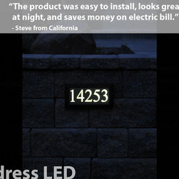 Address LED - Address LED  - illuminated house numbers - House Numbers