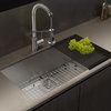 Pax Zero-Radius 31 1/2" Undermount Stainless Steel 1-Bowl 16 Gauge Kitchen Sink