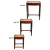 Rosewood Nesting Tables, Two-tone