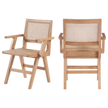 Preston Dining Arm Chair (Set of 2), Natural, Arm Chair