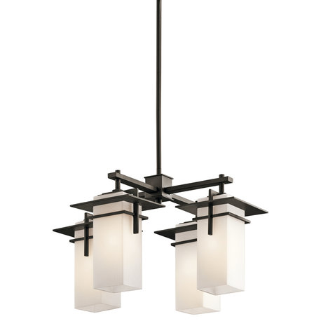 Kichler Caterham Four Light Outdoor Chandelier 49638OZ