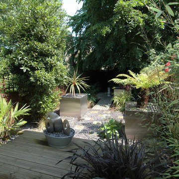 Shady garden planting