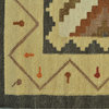 Flat Weave Ivory Oriental Rug Hand Woven Anatolian Kilim Rug