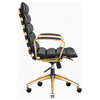 LUXMOD® Gold Office Chair, Ergonomic Desk Chair,Modern Executive Chair, Gold Black