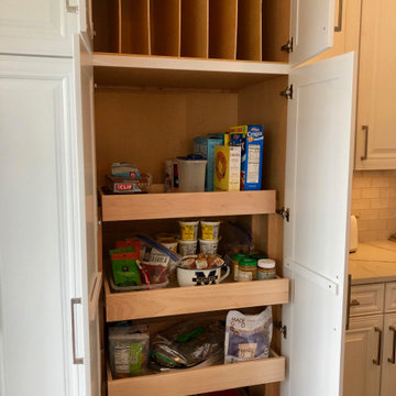 Kitchen Update with a Custom Pantry and Island Extension