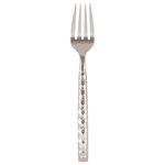 10 Strawberry Street - Hammer Forged Salad Forks, Set of 6 - Hammer Forged : The hammered pattern on this sleek collection lends a high-end disposition to your dinner.
