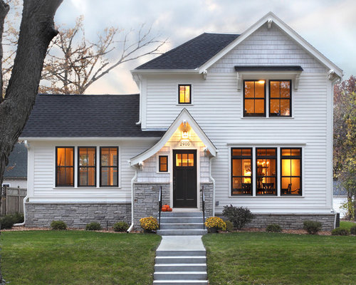 Image of home exterior black and white