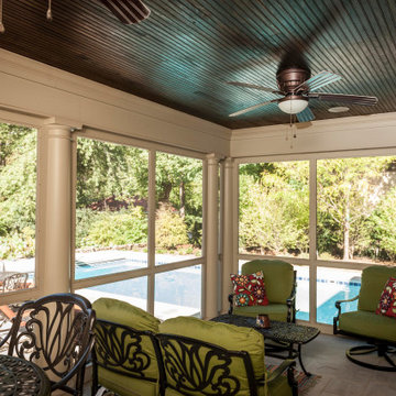 Tuscan Style Outside Kitchen Living