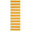 Safavieh Montauk Collection MTK712 Rug, Yellow/Ivory, 2'3" X 7'