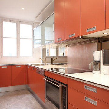 Creating memories in a Parisian apartment kitchen