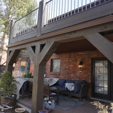 Cedar Shake siding with a custom deck