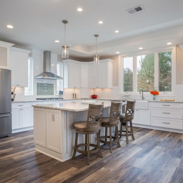 Ashburn Transitional Kitchen and Screen Porch